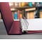 Better Office Products 7-Ring Leatherette Executive Ledger/Check Binder, Zipper Pouch, Holds 9 x 13in Business Checks, Burg 11303 - alternate 3